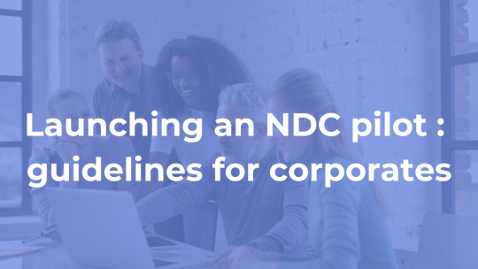 Launching an NDC pilot: guidelines for corporates